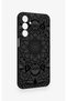 Samsung A25 Compatible Black and White Mandala Patterned Silicone Case - 3