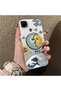 Realme C15/C25/C25S Compatible Sun-Moon Eye and Wave Butterfly Pattern Acrylic Back Silicone Edge Phone Case - 2