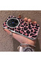 Vivo X200 Pro Compatible Pink Back Black Leopard Pattern Acrylic Back Silicone Edge Phone Case - 3