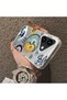 iPhone 16 Compatible Sun-Moon Eye and Wave Butterfly Pattern Acrylic Back Silicone Edge Phone Case - 4