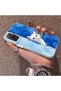 Cute White Cat Pattern Acrylic Back Silicone Edge Phone Case for Xiaomi Redmi Note 12 Pro 4g Compatible - 3