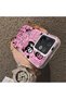 Vivo V60 Compatible Pink Horror Movie Mask Patterned Acrylic Back Silicone Edge Phone Case - 4