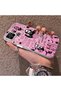 Realme C21Y/C25Y Compatible Pink Horror Movie Mask Patterned Acrylic Back Silicone Edge Phone Case - 3