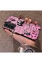 Samsung Galaxy A54 Compatible Pink Horror Movie Mask Patterned Acrylic Back Silicone Edge Phone Case - 3