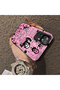 Xiaomi Redmi K50 Ultra Compatible Pink Horror Movie Mask Patterned Acrylic Back Silicone Edge Phone Case - 4