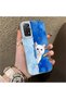Cute White Cat Pattern Acrylic Back Silicone Edge Phone Case for Xiaomi Redmi Note 12 Pro 4g Compatible - 2