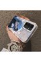 Samsung Galaxy A54 Compatible Blue Haired Anime Girl Patterned Acrylic Back Silicone Edge Phone Case - 4