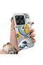 Xiaomi Mi 14t Pro Compatible Sun-Moon Eye and Wave Butterfly Pattern Acrylic Back Silicone Edge Phone Case