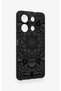 Infinix Note 30 Compatible Black and White Mandala Pattern Silicone Case - 2