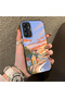Samsung Galaxy A14 4G/5G Compatible Sunset Seaside Scenery Printed Acrylic Back Silicone Edge Phone Case - 2
