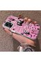 Xiaomi Redmi Note 12 5g Compatible Pink Horror Movie Mask Patterned Acrylic Back Silicone Edge Phone Case - 3