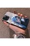 iPhone 15 Pro Max Compatible Blue Haired Anime Girl Patterned Acrylic Back Silicone Edge Phone Case - 4