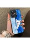 Cute White Cat Pattern Acrylic Back Silicone Edge Phone Case for Oppo A3/A3X 4G/5G Compatible - 2