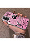 Samsung Galaxy M23/M13 Compatible Pink Horror Movie Mask Patterned Acrylic Back Silicone Edge Phone Case - 3