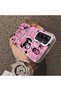Samsung Galaxy A35 Compatible Pink Horror Movie Mask Patterned Acrylic Back Silicone Edge Phone Case - 4