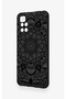 Redmi 10 2022 Compatible Black and White Mandala Pattern Silicone Case - 4
