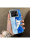 Cute White Cat Pattern Acrylic Back Silicone Edge Phone Case Compatible with Xiaomi Mi 15t Pro - 2