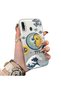 Samsung Galaxy A30/A20 Compatible Sun-Moon Eye and Wave Butterfly Pattern Acrylic Back Silicone Edge Phone Case