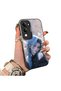 Vivo Y29S Compatible Blue Haired Anime Girl Patterned Acrylic Back Silicone Edge Phone Case