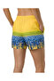 Swim Shorts with Zipper Pockets and Mesh Lining, Quick Drying Premium - Yellow - 2