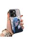 Oppo Reno14 Pro Compatible Blue Haired Anime Girl Patterned Acrylic Back Silicone Edge Phone Case
