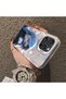 iPhone 16 Pro Max Compatible Blue Haired Anime Girl Patterned Acrylic Back Silicone Edge Phone Case - 4
