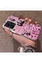 Xiaomi Redmi Note 13 Pro Plus+ 5g Compatible Pink Horror Movie Mask Patterned Acrylic Back Silicone Edge Phone Case - 4