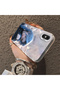 iPhone X/Xs Compatible Blue Haired Anime Girl Patterned Acrylic Back Silicone Edge Phone Case - 4