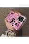 Xiaomi Redmi Note 12 5g Compatible Pink Horror Movie Mask Patterned Acrylic Back Silicone Edge Phone Case - 4