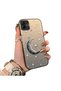 Samsung Galaxy A03/A04E/A04 Compatible Silver Engraved Moon and Star Pattern Non-Transparent Acrylic Back Silicone Edge Case