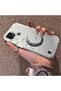 Realme C21 Compatible Silver Carved Moon and Star Pattern Non-Transparent Acrylic Back Silicone Edge Case - 3