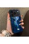 iPhone 17 Pro Max Compatible Dreamy Starry Sea Fish Pattern Acrylic Back Silicone Edge Phone Case - 2