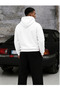 Unisex King Text Printed Zippered Sweatshirt and Baggy Sweatpants Set - 4