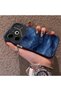 Tecno Pova 6/Pova 6 Pro 5g Compatible Navy Blue Watercolor Mountain-Star Art Pattern Acrylic Back Silicone Edge Phone Case - 3