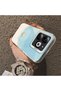 Cute Little Flower Pattern Acrylic Back Silicone Edge Phone Case Compatible with Tecno Spark Go 2024(Bg6) - 4