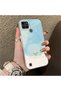 Realme C21Y/C25Y Compatible Cute Little Flower Pattern Acrylic Back Silicone Edge Phone Case - 2