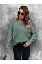 Relaxed Fit Boat Neck Batwing Sleeve Sweater - 3