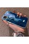 Realme C20/C20A Compatible Dreamy Starry Sea Fish Pattern Acrylic Back Silicone Edge Phone Case - 3
