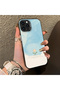 iPhone 15 Pro Compatible Cute Little Flower Pattern Acrylic Back Silicone Edge Phone Case - 3