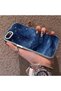 iPhone 7/8/Se 2020 2022 Compatible Navy Blue Watercolor Mountain-Star Art Pattern Acrylic Back Silicone Edge Phone Case - 4