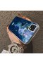 Oppo A15/A15S Compatible Dreamy Starry Sea Fish Pattern Acrylic Back Silicone Edge Phone Case - 4