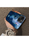 Dreamy Starry Sea Fish Pattern Acrylic Back Silicone Edge Phone Case Compatible with iPhone 13/14 - 4