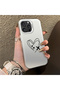 iPhone 16 Pro Compatible Stripe Heart and Airplane Pattern Non-Transparent Acrylic Back Silicone Edge Phone Case - 2