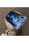 Samsung Galaxy A30/A20 Compatible Dreamy Starry Sea Fish Pattern Acrylic Back Silicone Edge Phone Case - 4