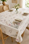 Tablecloth Whisper Garden Patterned Rectangular Tablecloth – Stylish Modern Tablecloth-155X220 cm - 4