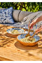 Paisley Mango Salad Serving Set Blue (28X8 cm) - 3