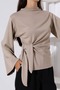 Women's Modal Tie-Detail Spanish Sleeve Blouse - 2