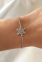Zircon Stone Snowflake Bracelet - 4