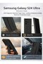 Samsung Galaxy S24 Ultra Premium Silicone Case with Magnetic Stand & Finger Grip, Car Mount Compatible Kickstand Cover - Black - 4