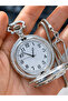 Steel, Train Model, in Stylish Gift Box, with Numbers, Case Diameter: 45 Mm, Chain-Linked Pocket Watch, Bracelet, Rosary, Gift - 3